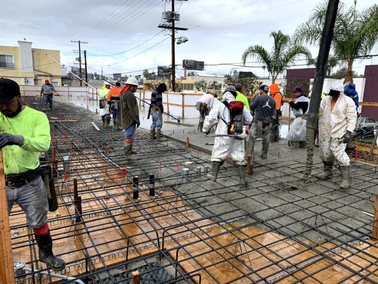 Construction management services overseeing project in Los Angeles